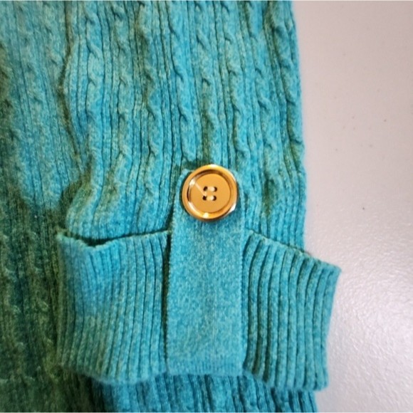 Karen Scott Pullover Sweater, Turquoise, Size M, Women - Picture 6 of 6